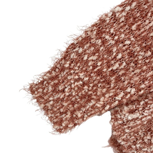 LC Lauren Conrad Sweater Womens XL Beige Pink Knit Turtleneck Slit Pullover - Picture 6 of 16